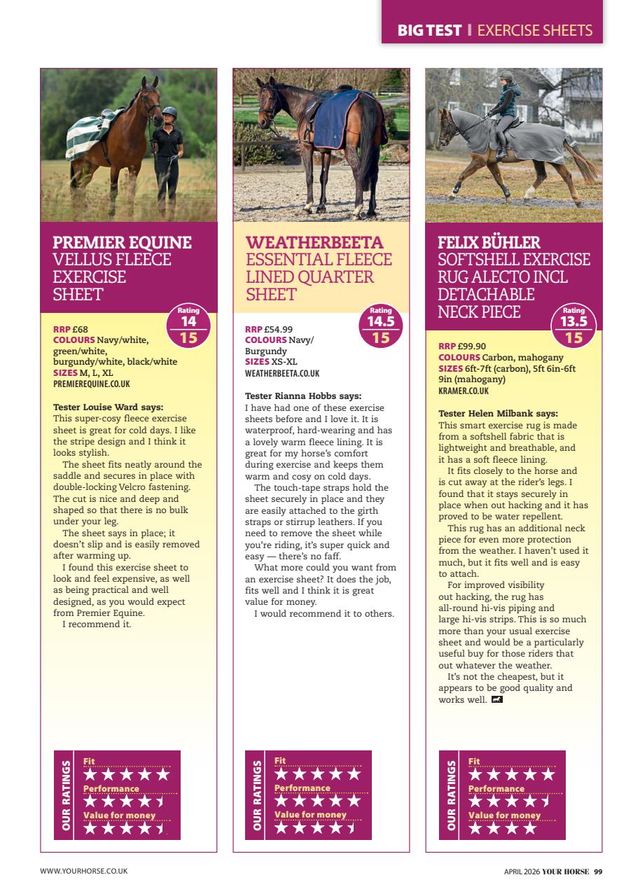 Your Horse Preview Pages