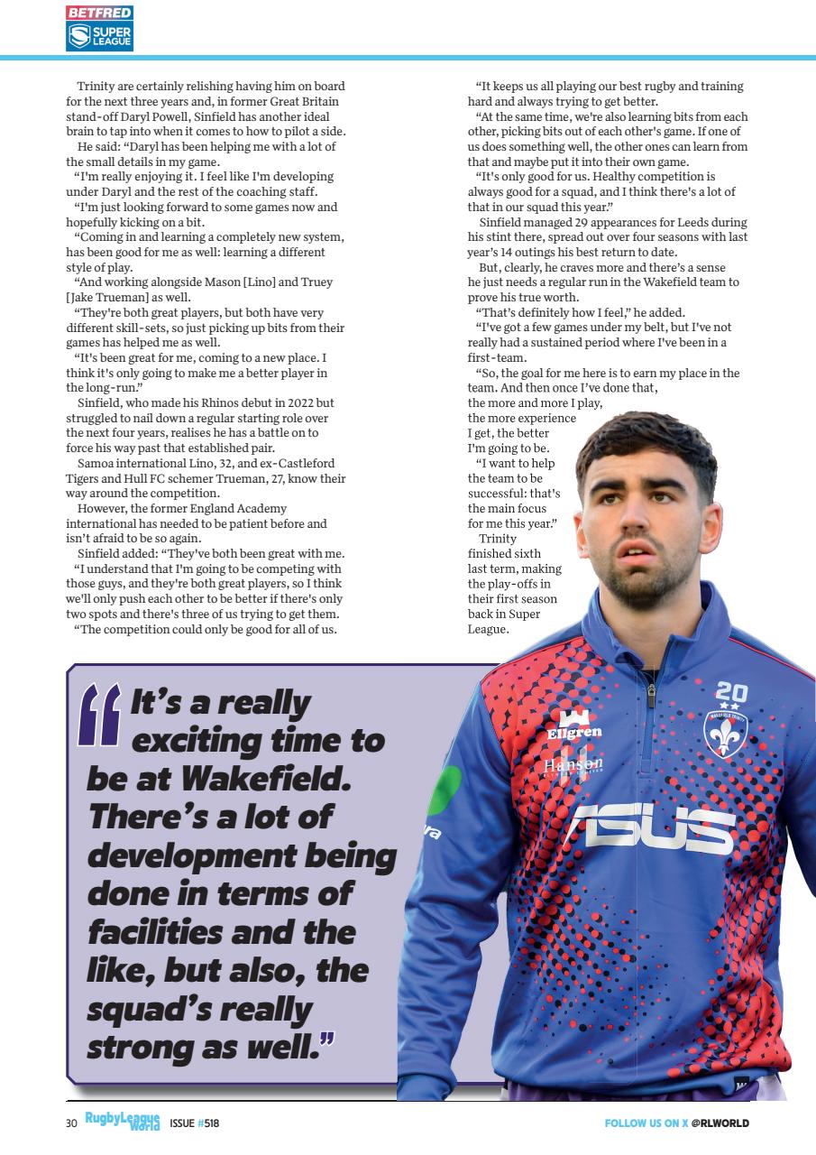 Rugby League World Preview Pages