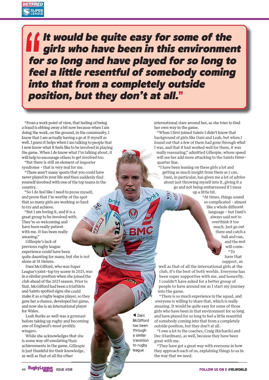 Rugby League World Preview Pages