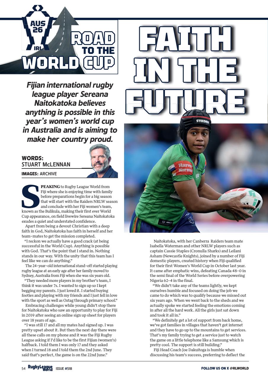 Rugby League World Preview Pages