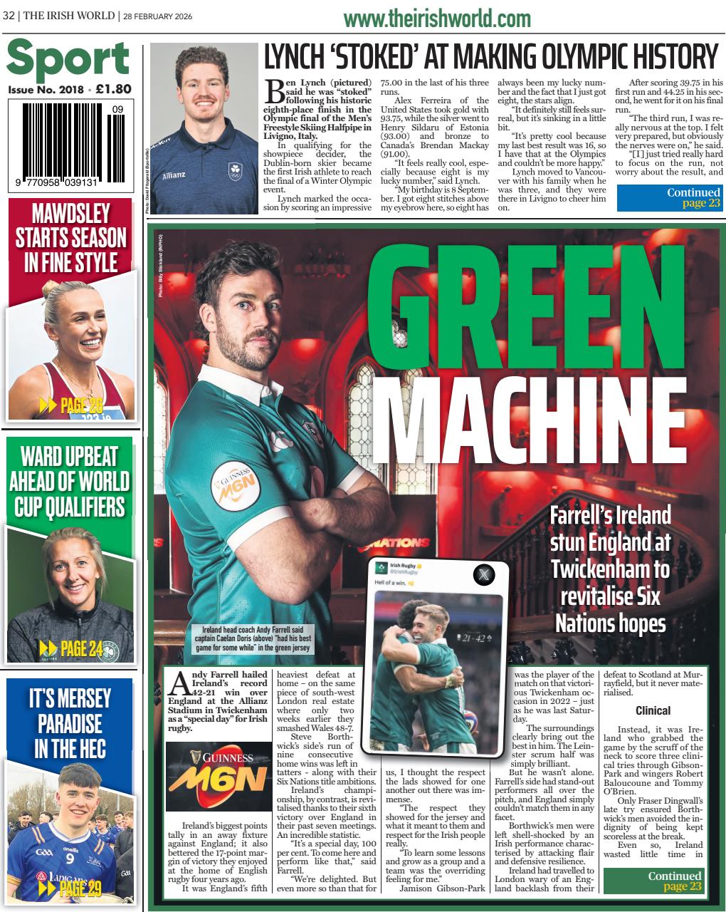 Irish World Preview Pages