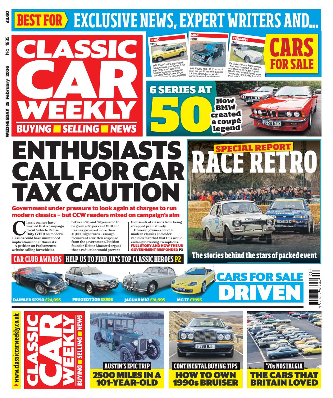 Classic Car Weekly Preview Pages