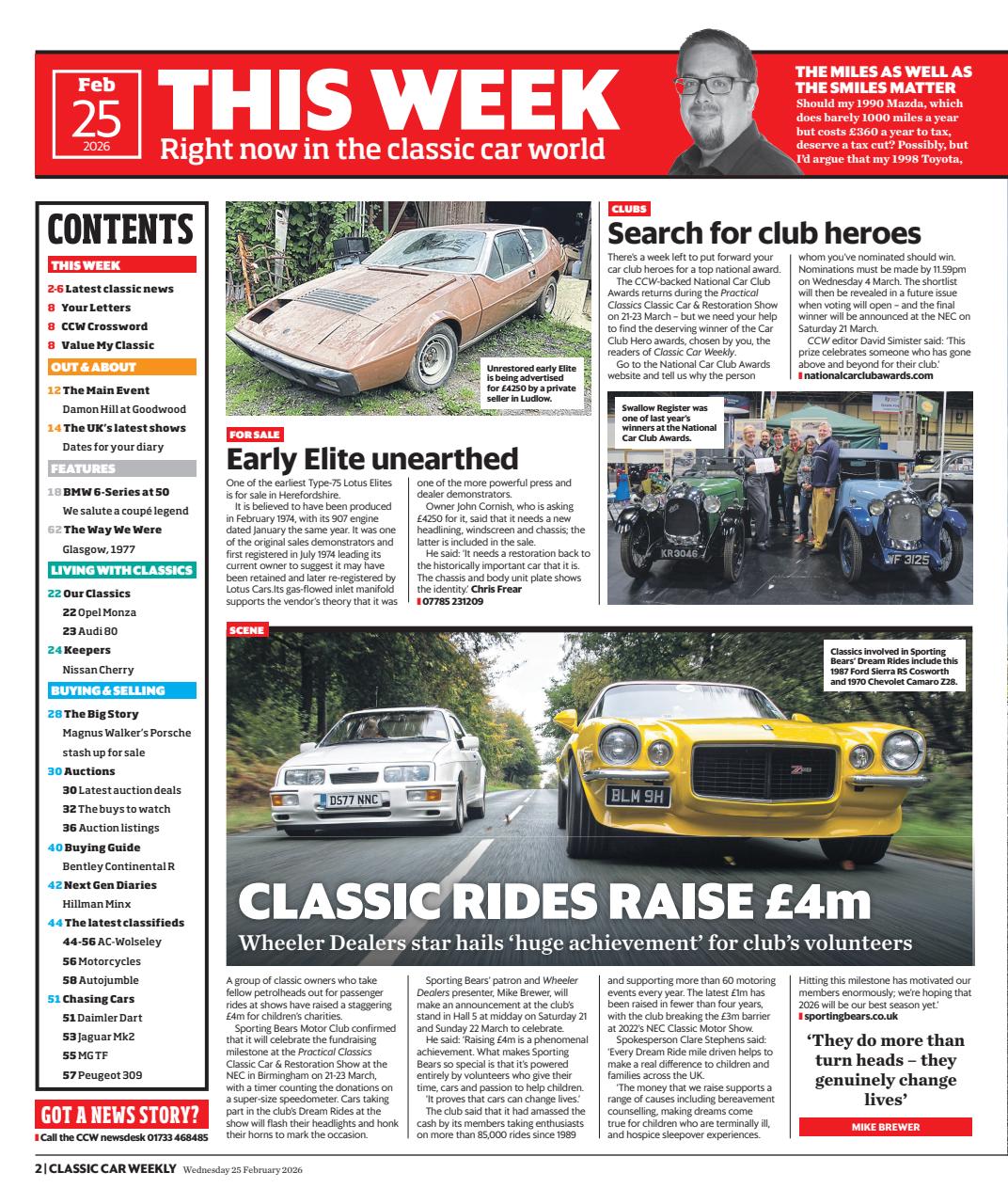 Classic Car Weekly Preview Pages