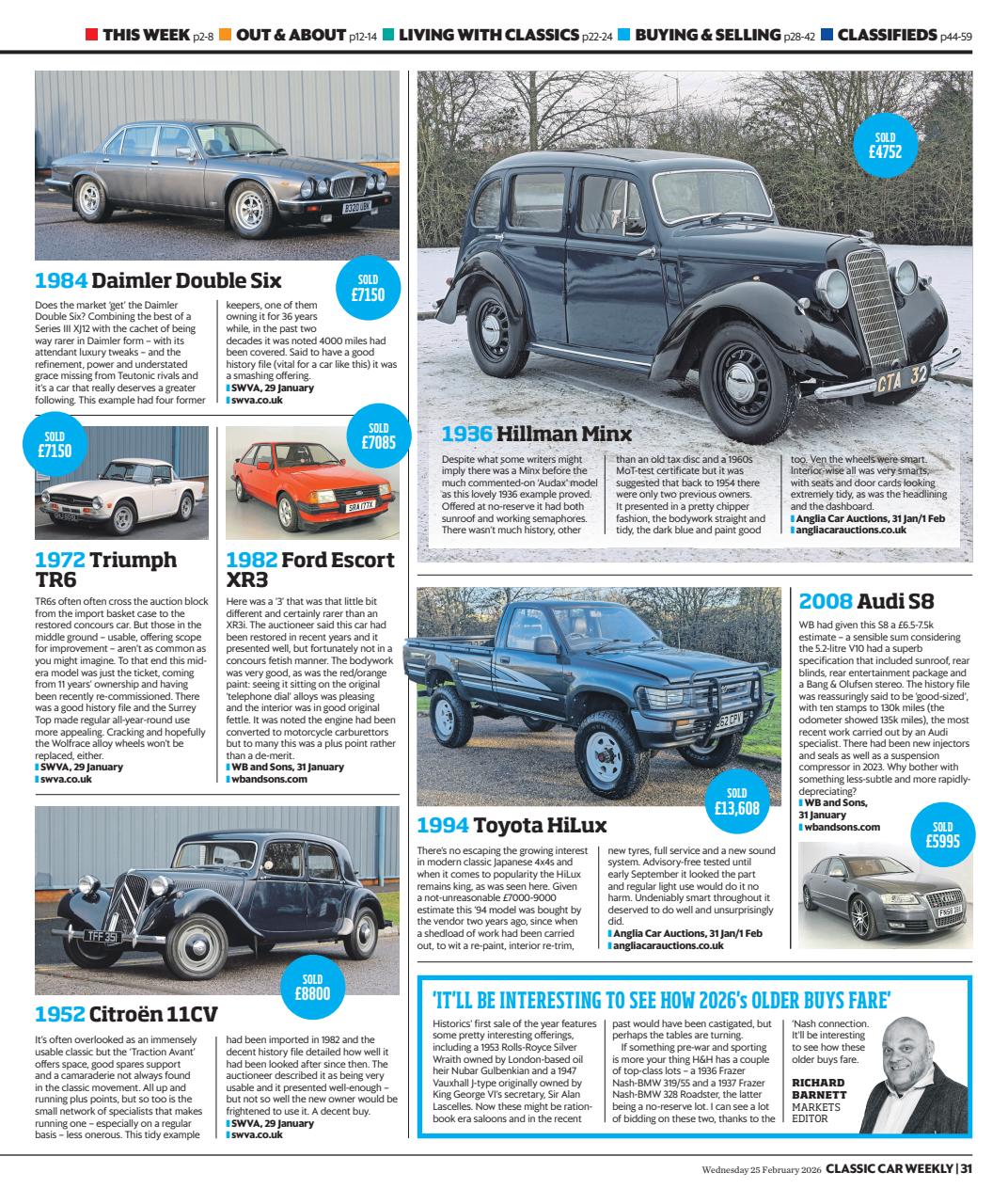 Classic Car Weekly Preview Pages