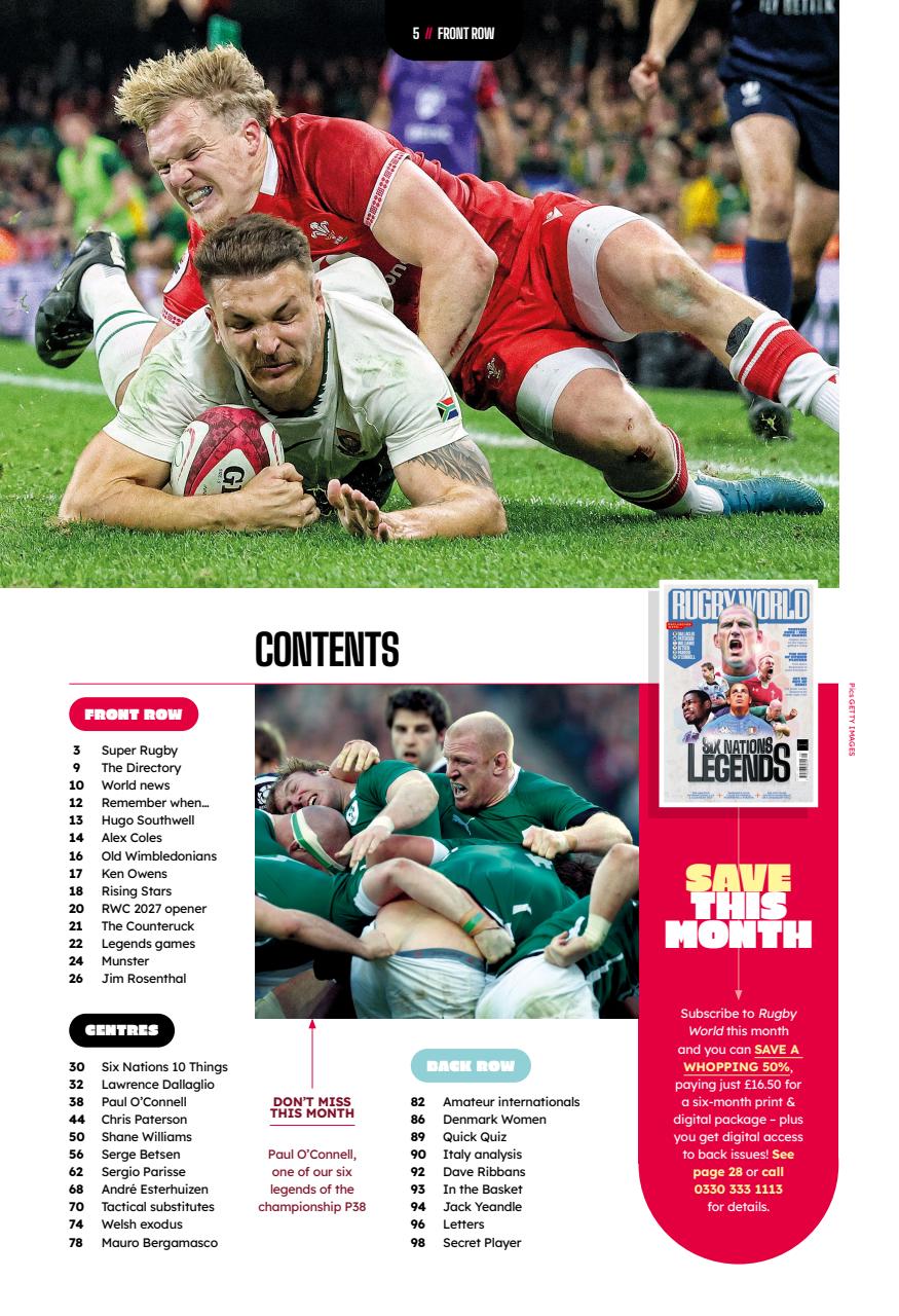 Rugby World Preview Pages