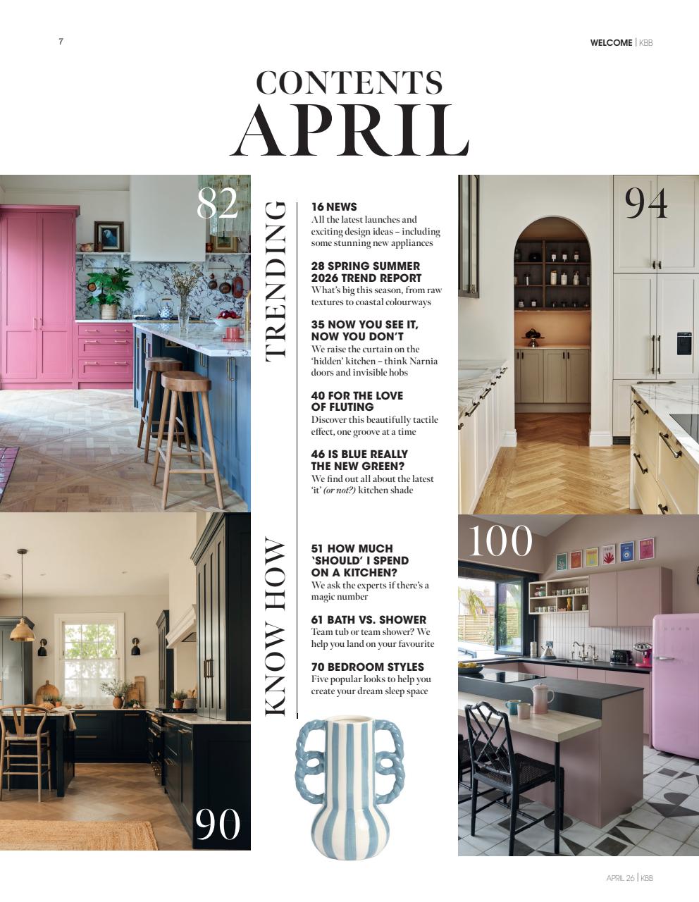 Kitchen Magazine Background Kitchens Bedrooms & Bathrooms magazine - April 2026 Back Issue