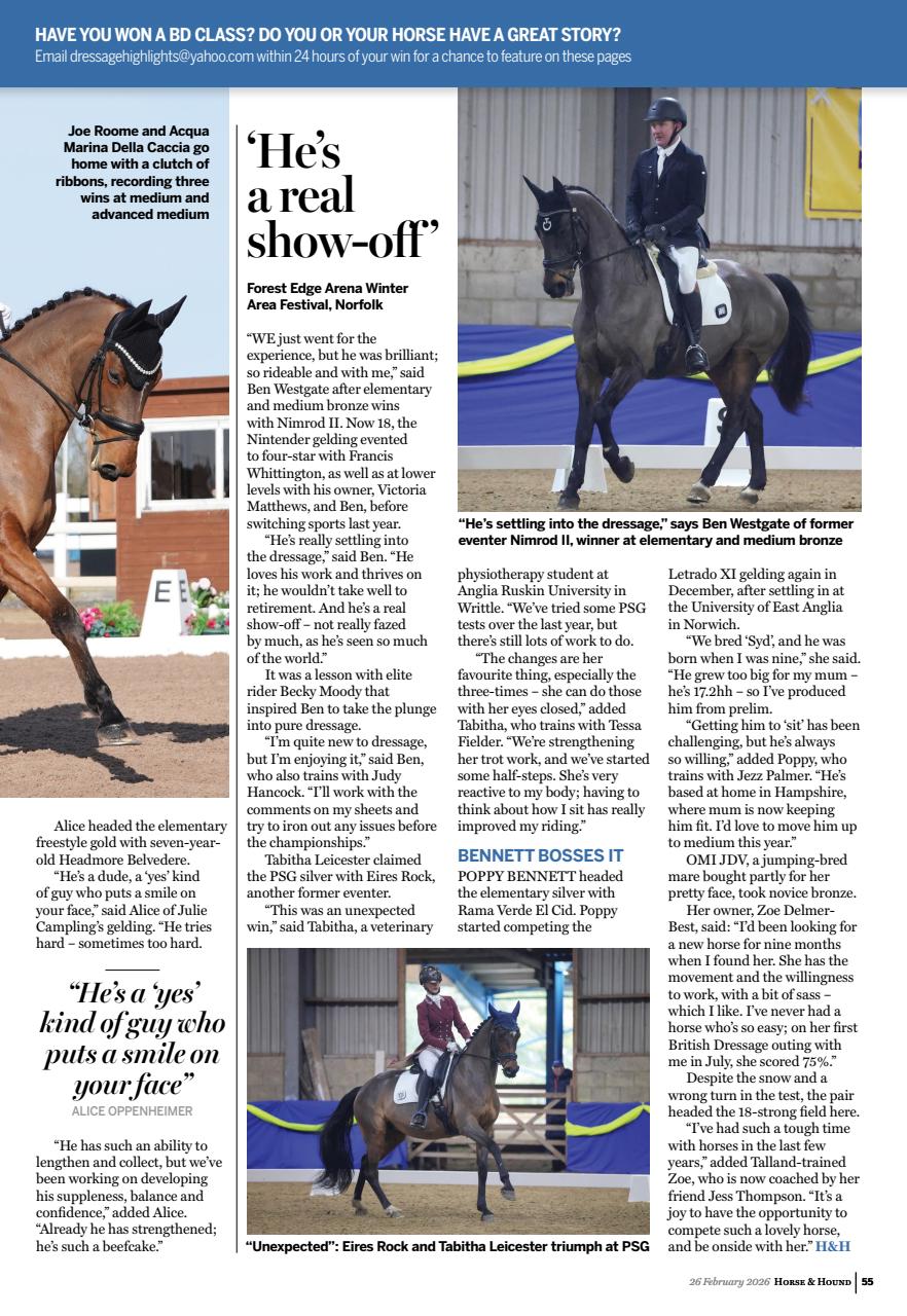 Horse & Hound Preview Pages