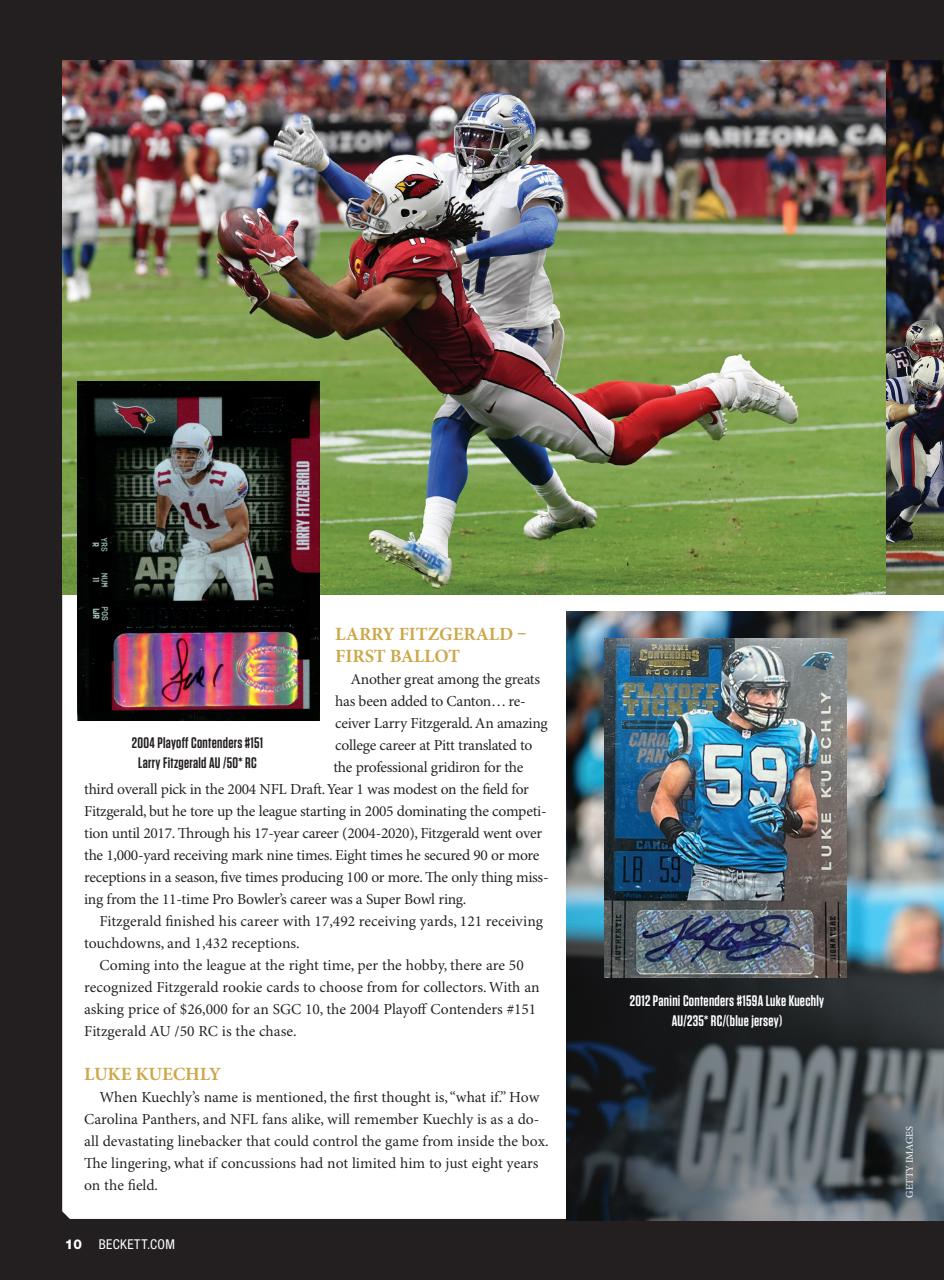 Beckett Football Magazine Preview Pages