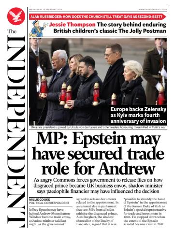 Wednesday, 25 February 2026 issue Wednesday, 25 February 2026