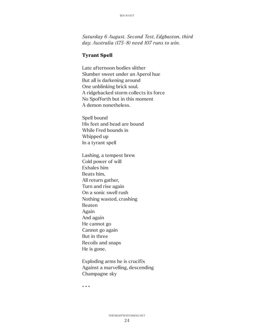 The Nightwatchman Preview Pages