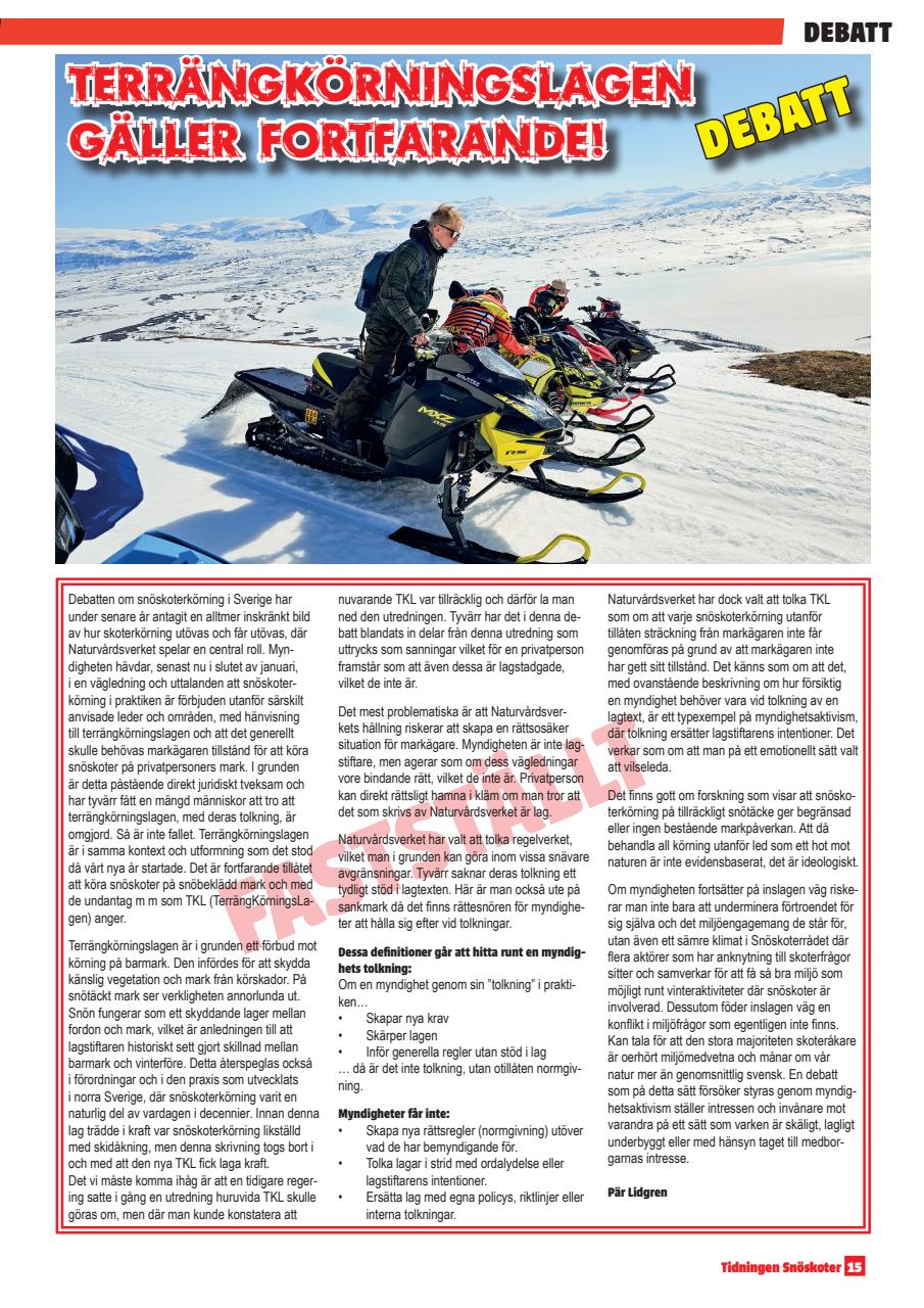 Tidningen Snöskoter Preview Pages