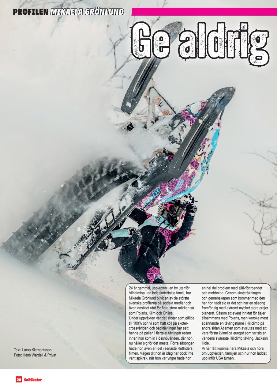 Tidningen Snöskoter Preview Pages