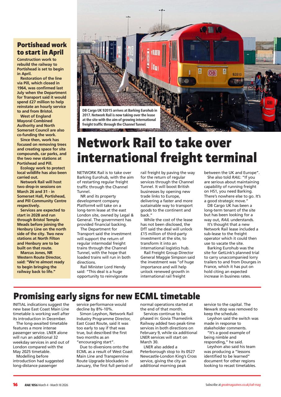 Rail Preview Pages