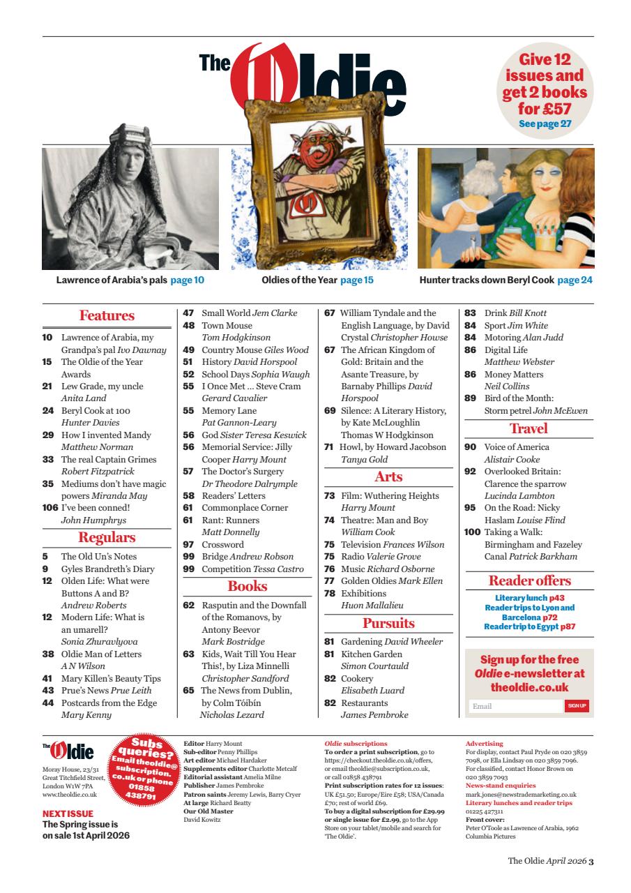 The Oldie Preview Pages