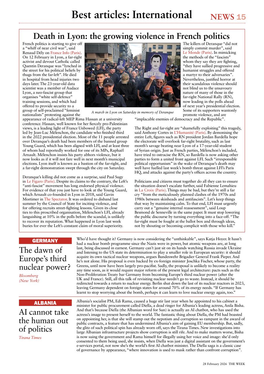 The Week Preview Pages