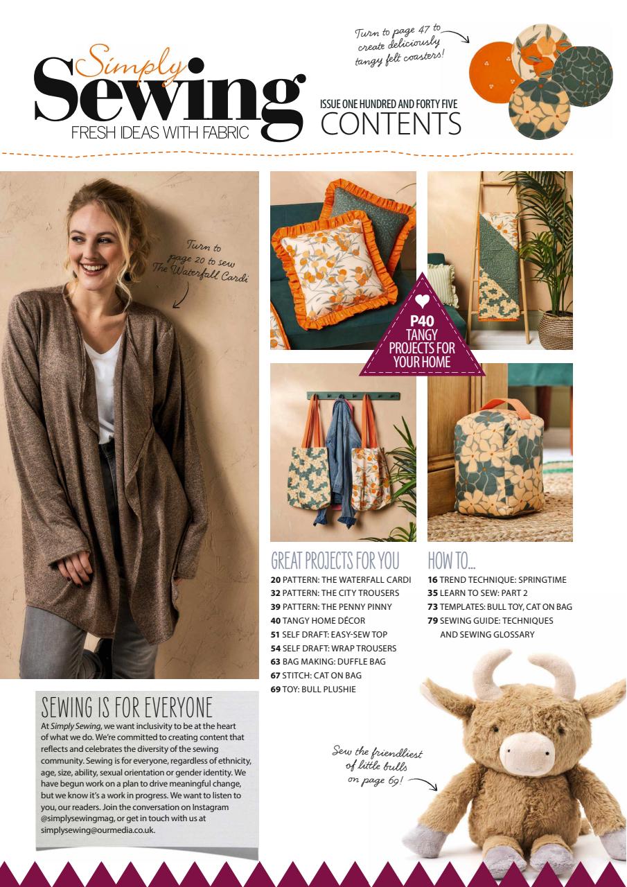 Simply Sewing Preview Pages