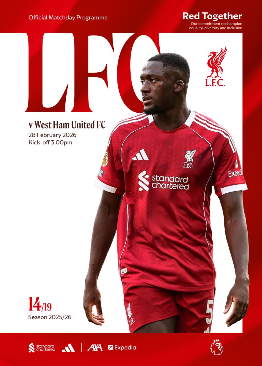 Liverpool FC Programmes Preview Pages