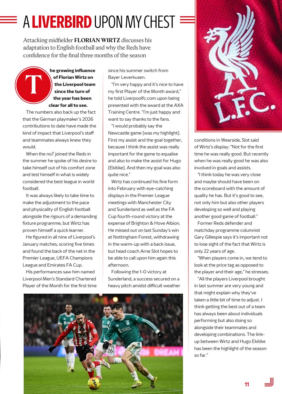 Liverpool FC Programmes Preview Pages