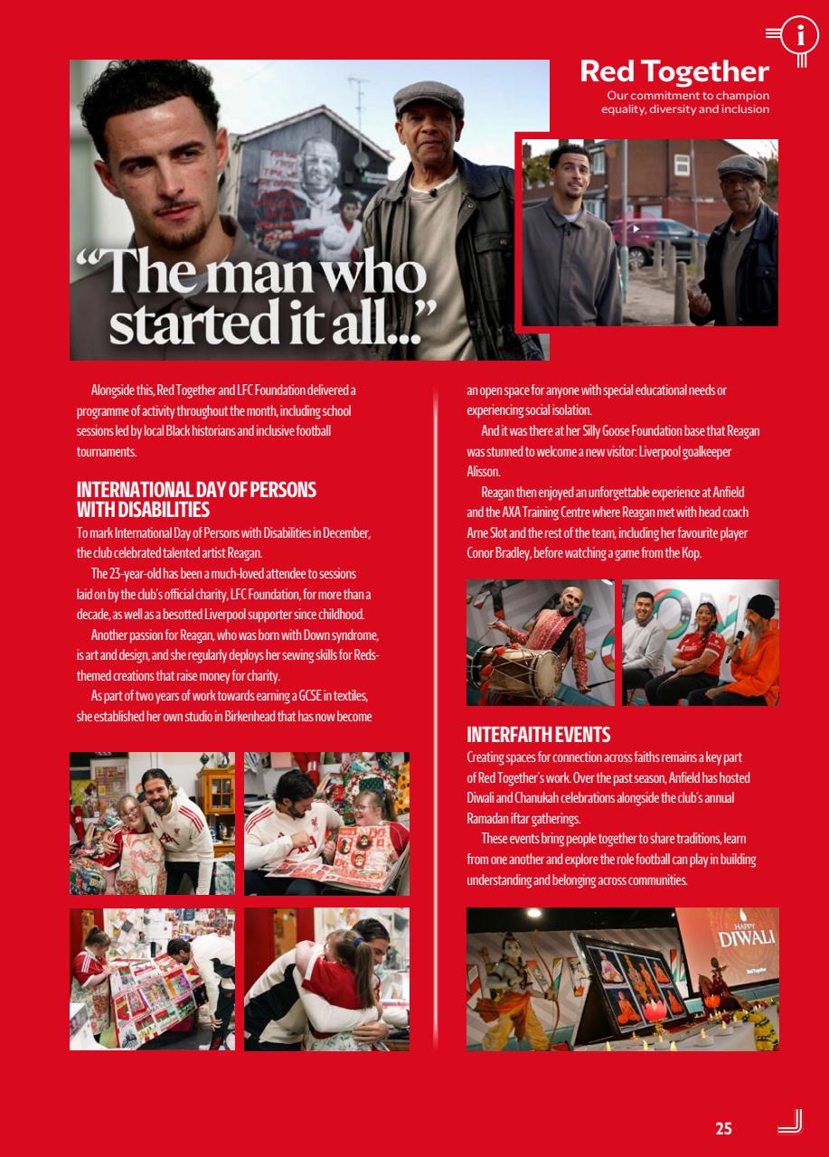 Liverpool FC Programmes Preview Pages