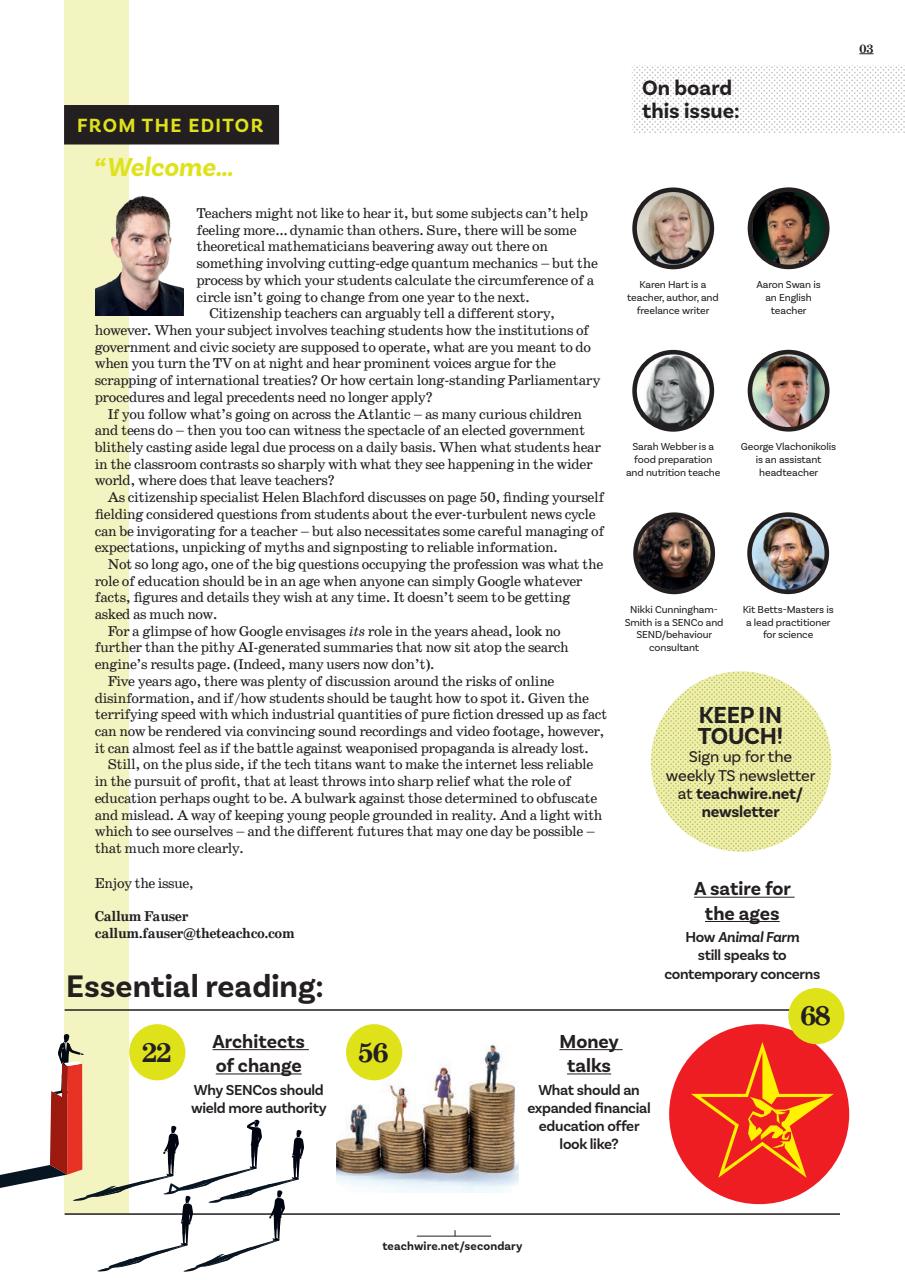 Teach Secondary Preview Pages