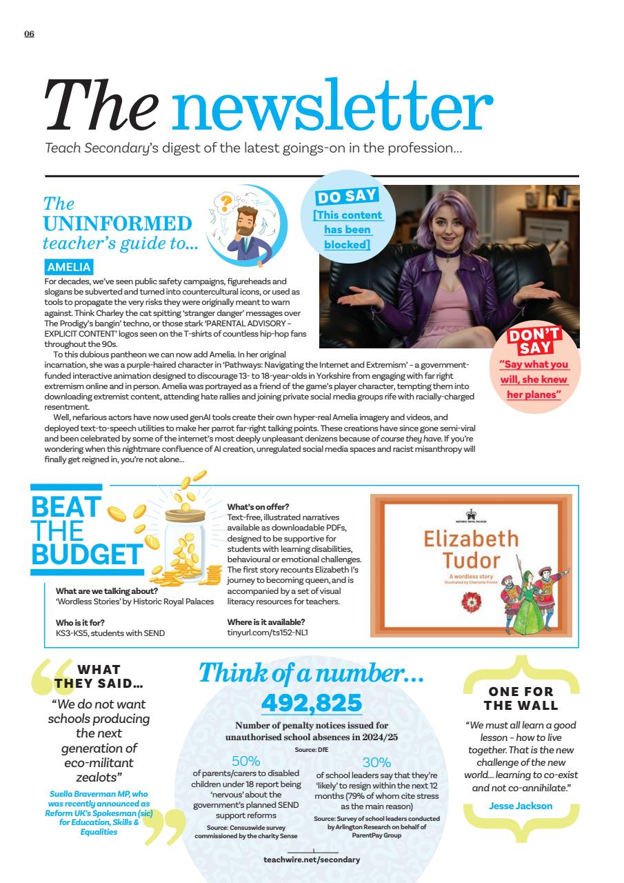 Teach Secondary Preview Pages