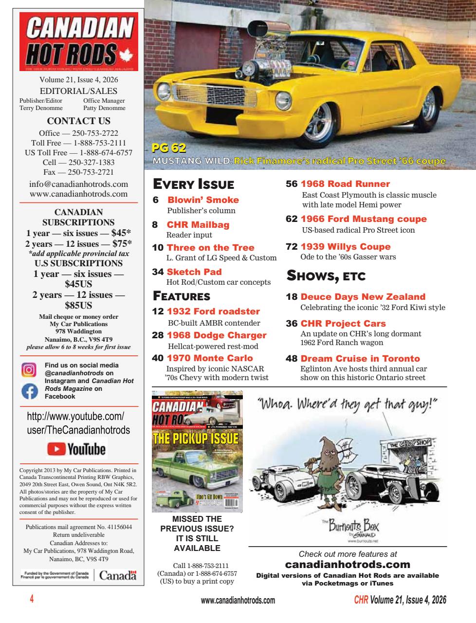 Canadian Hot Rods Preview Pages