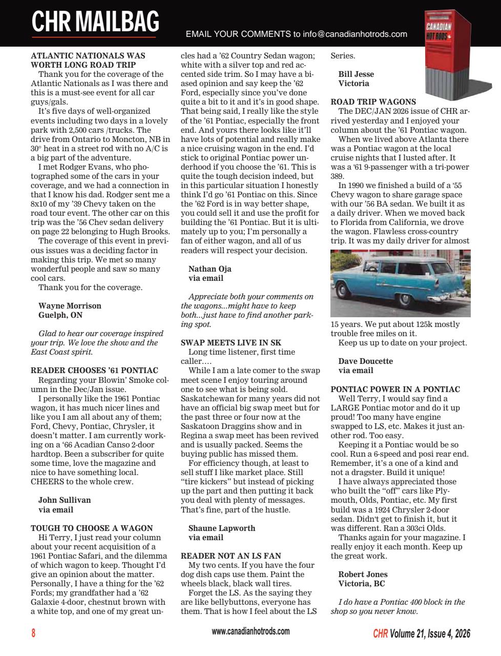 Canadian Hot Rods Preview Pages