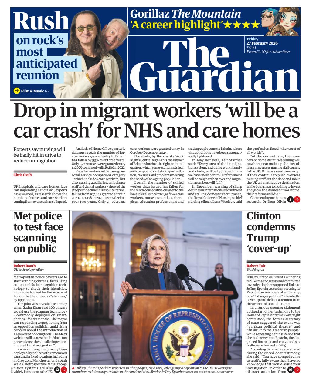 The Guardian Newspaper Preview Pages