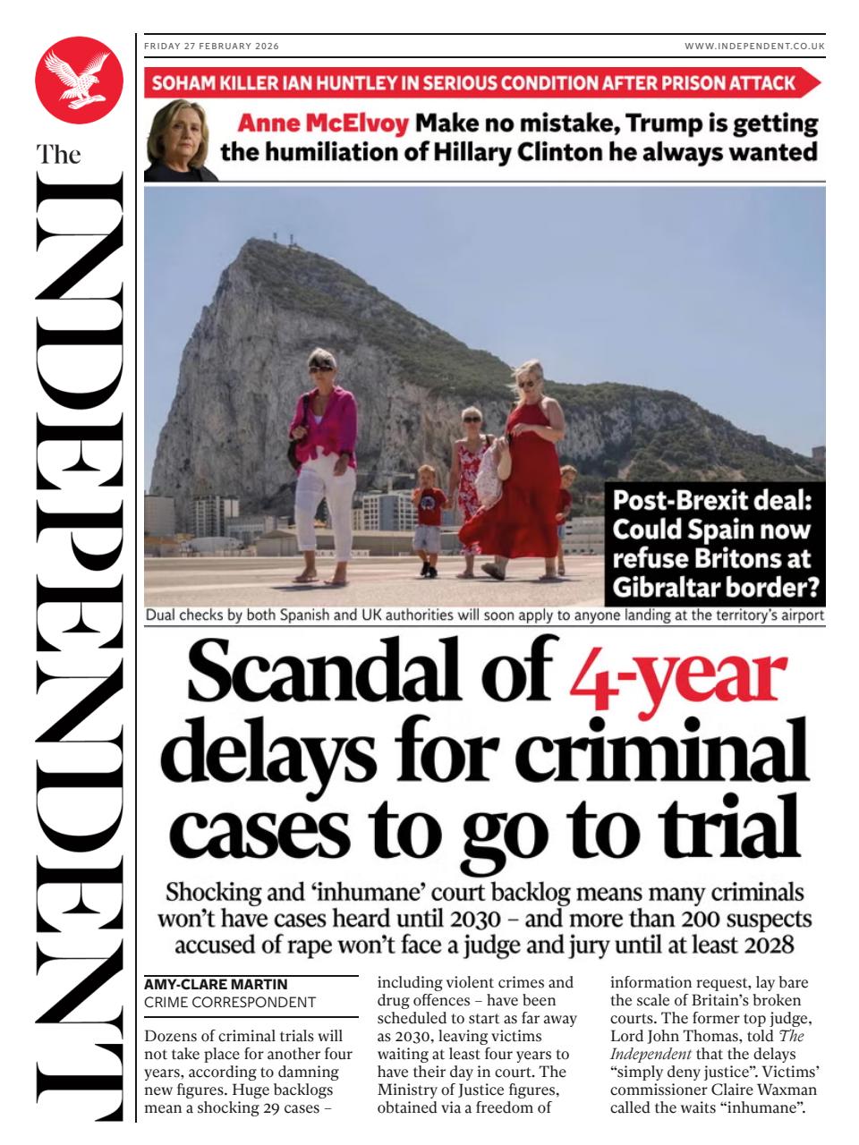 The Independent Daily Edition Newspaper Preview Pages