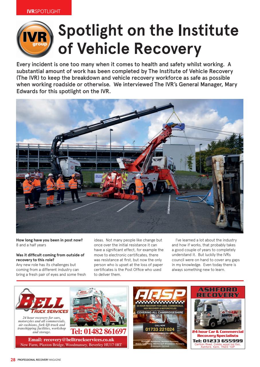 Professional Recovery Magazine Preview Pages