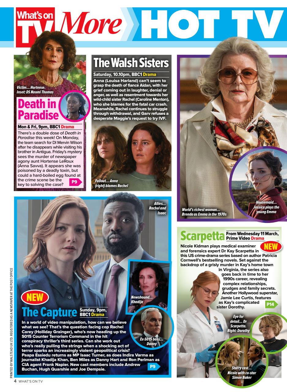 What's on TV Preview Pages
