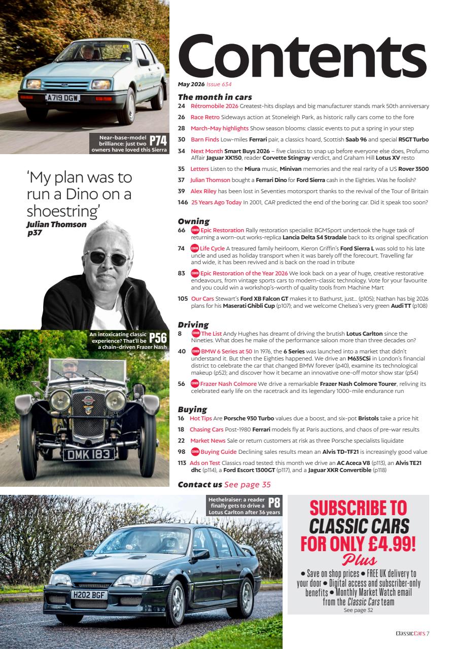 Classic Cars Preview Pages