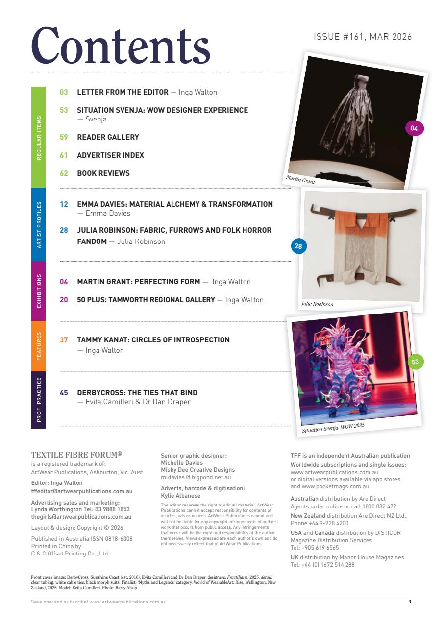 Textile Fibre Forum Preview Pages