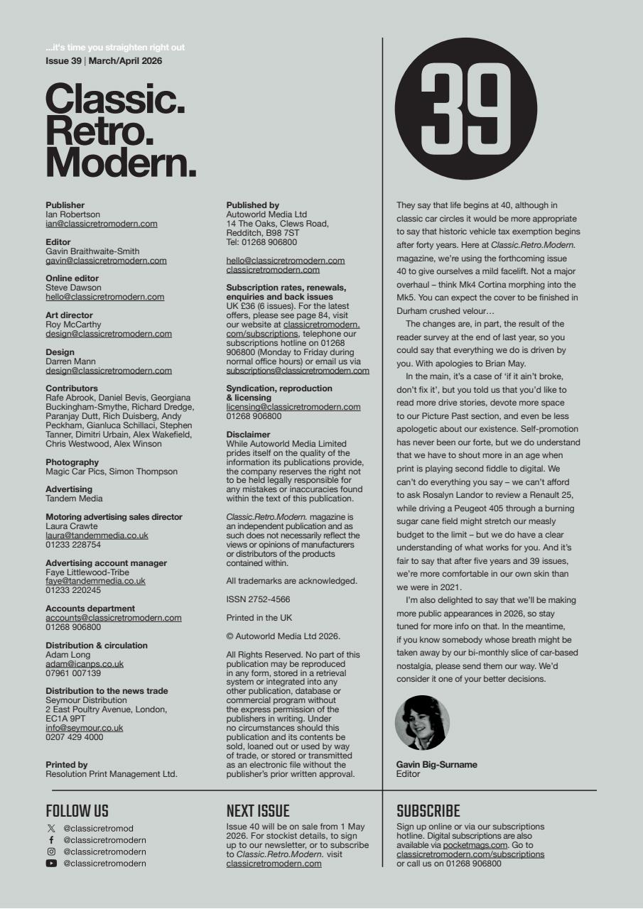 Classic Retro Modern Magazine Preview Pages