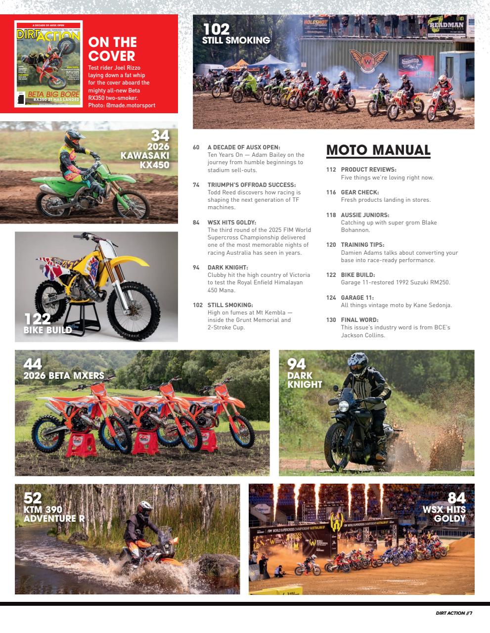 Dirt Action Preview Pages