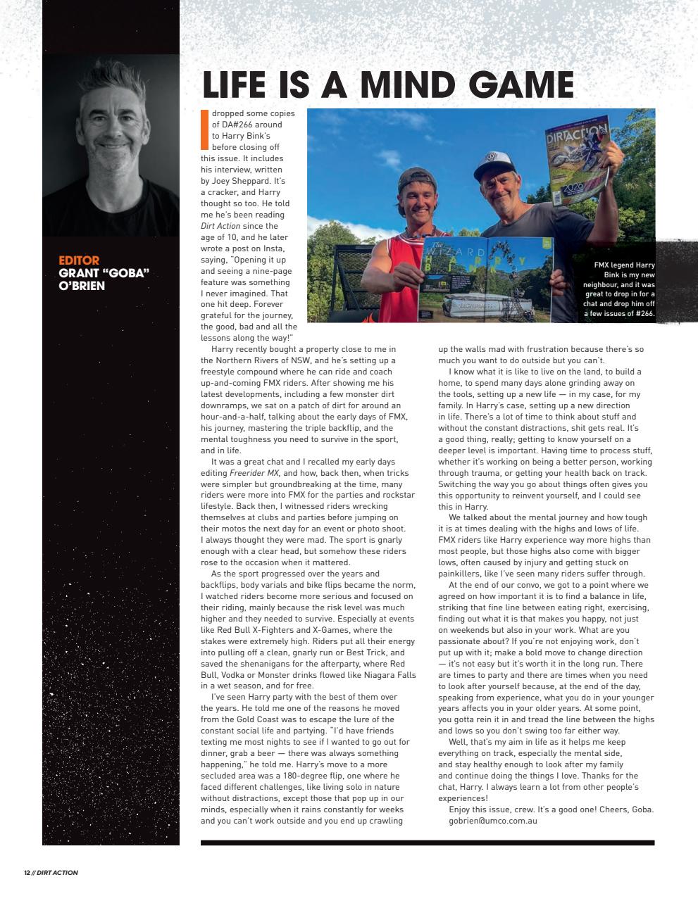 Dirt Action Preview Pages