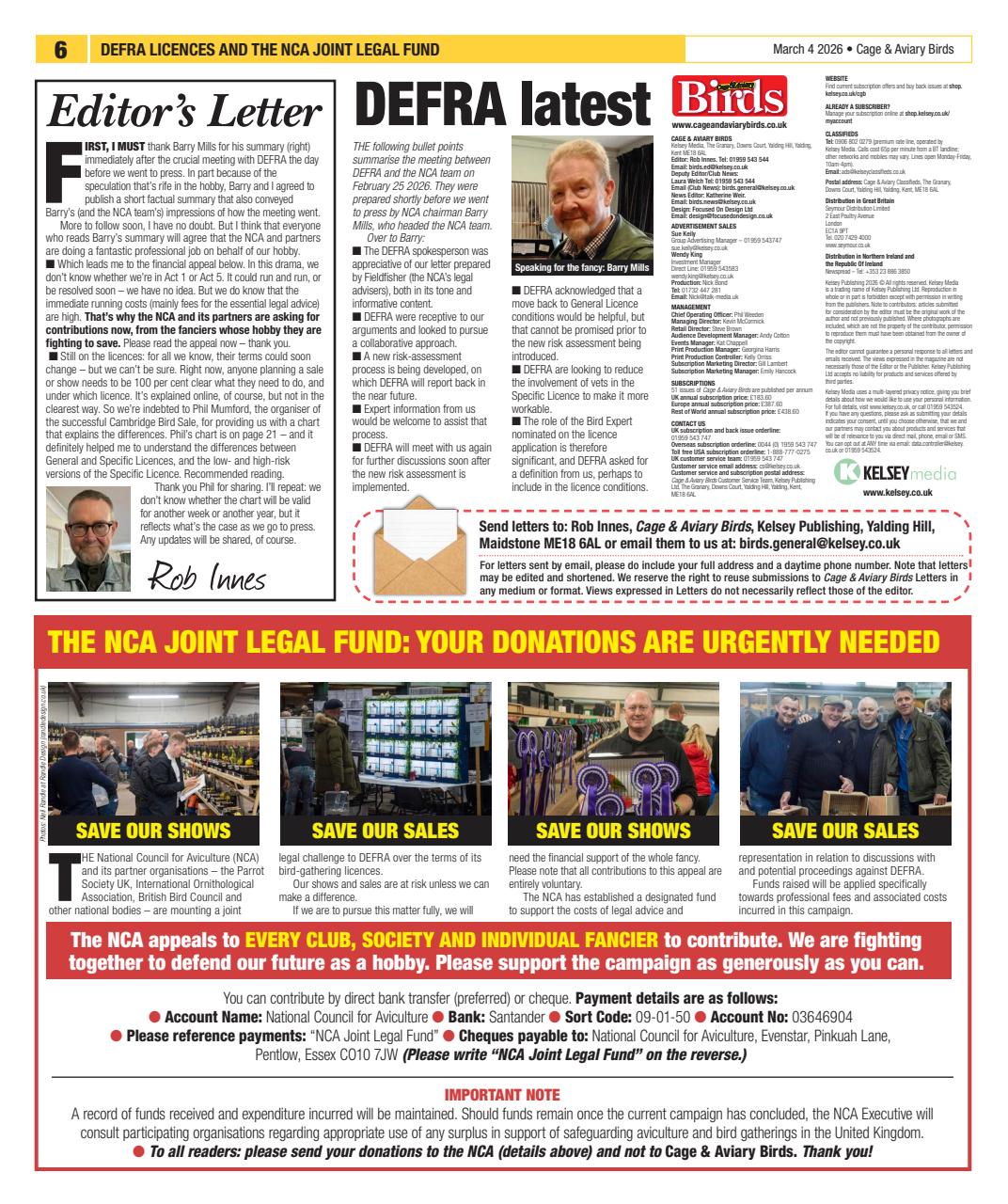 Cage & Aviary Birds Preview Pages