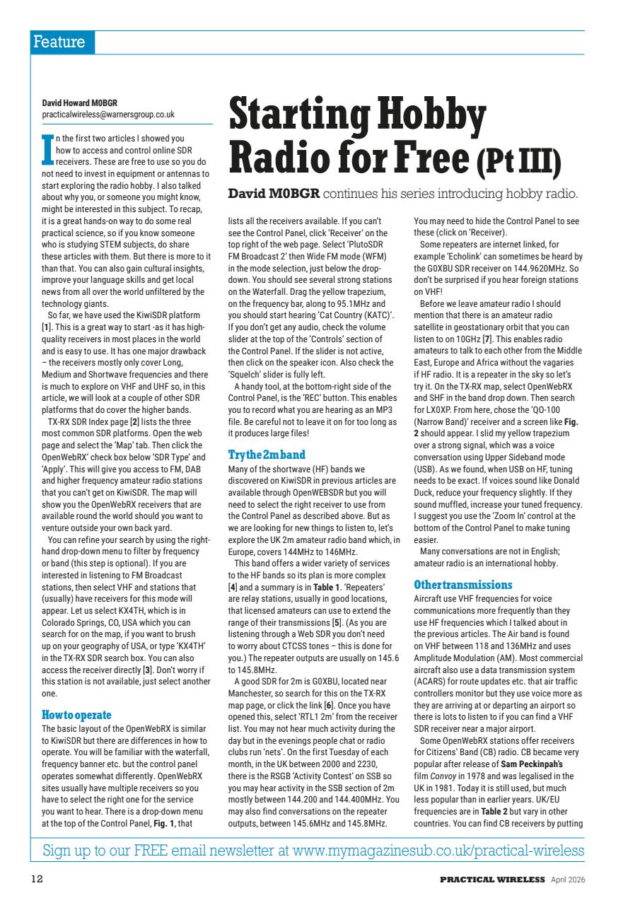 Practical Wireless Preview Pages