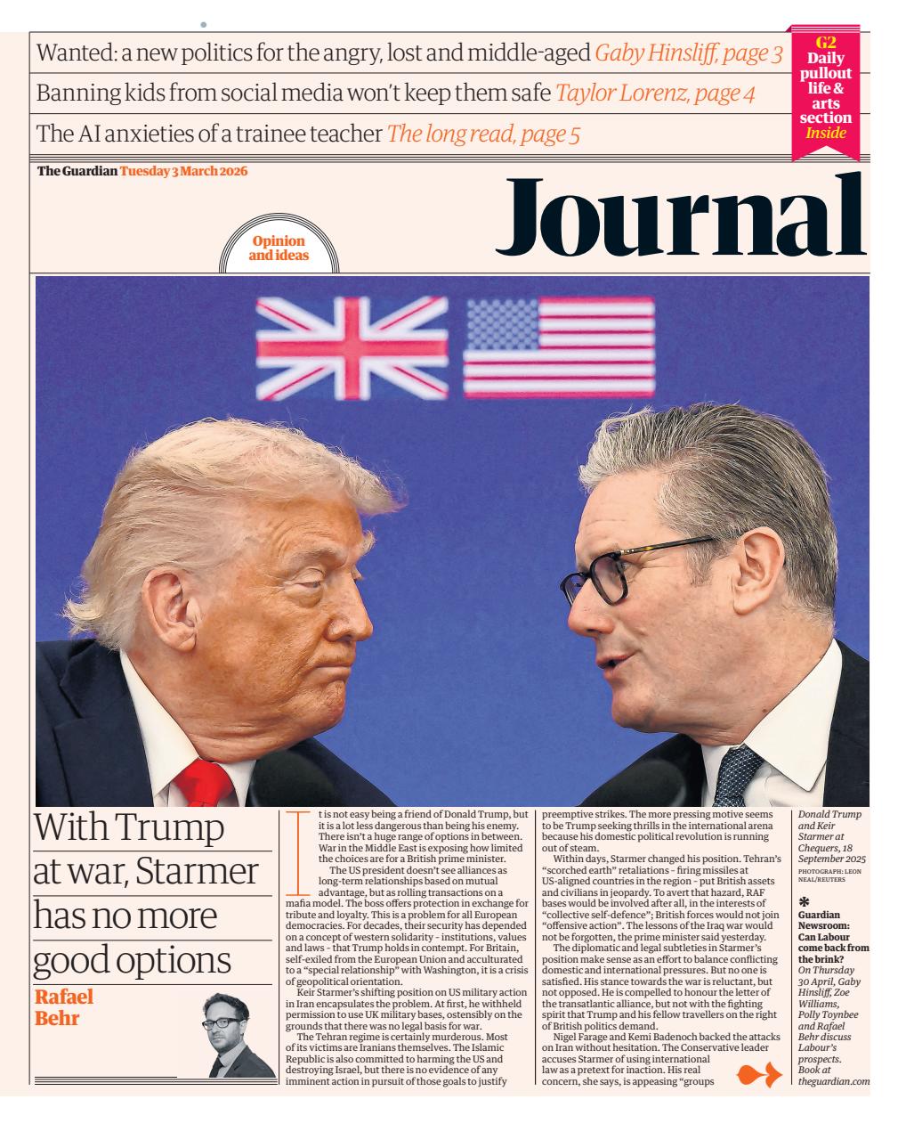 The Guardian Newspaper Preview Pages