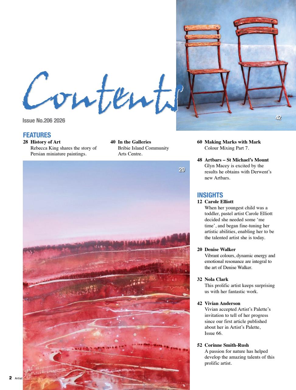 Artist's Palette Preview Pages