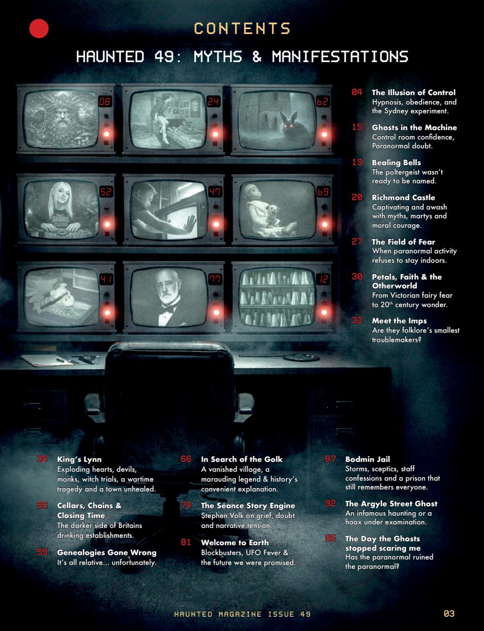 Haunted Magazine Preview Pages