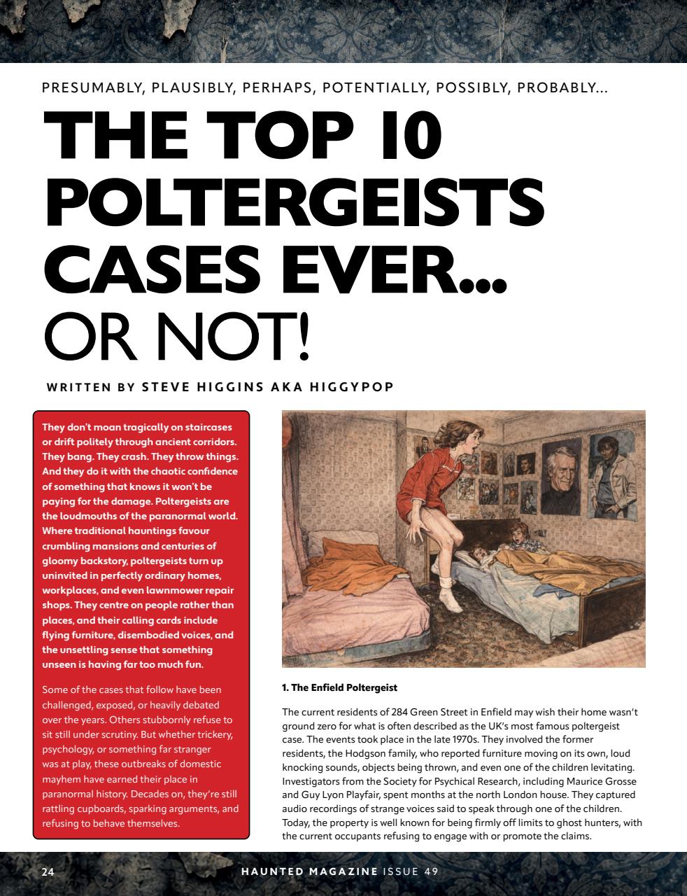 Haunted Magazine Preview Pages