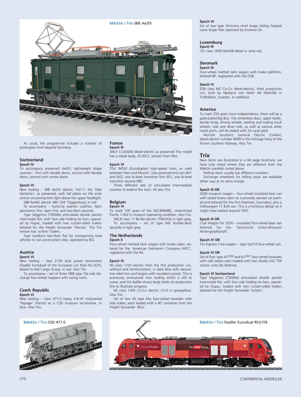 Continental Modeller Preview Pages