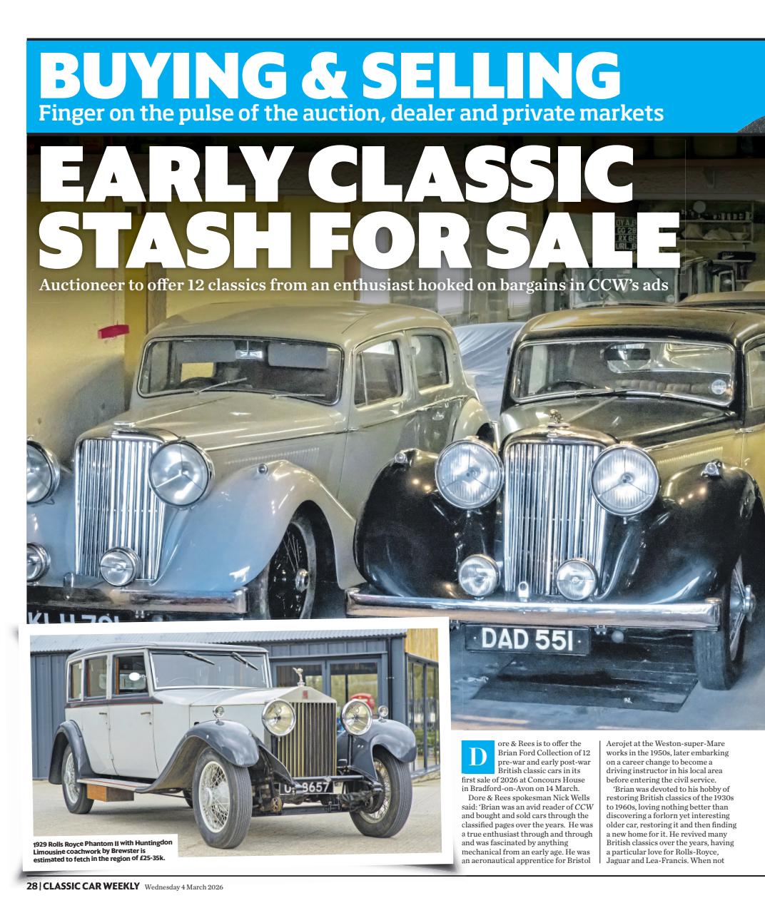 Classic Car Weekly Preview Pages