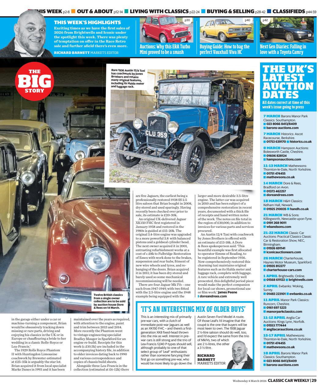 Classic Car Weekly Preview Pages