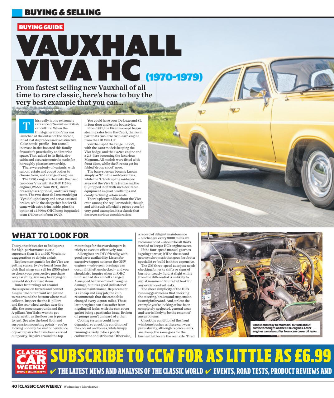 Classic Car Weekly Preview Pages