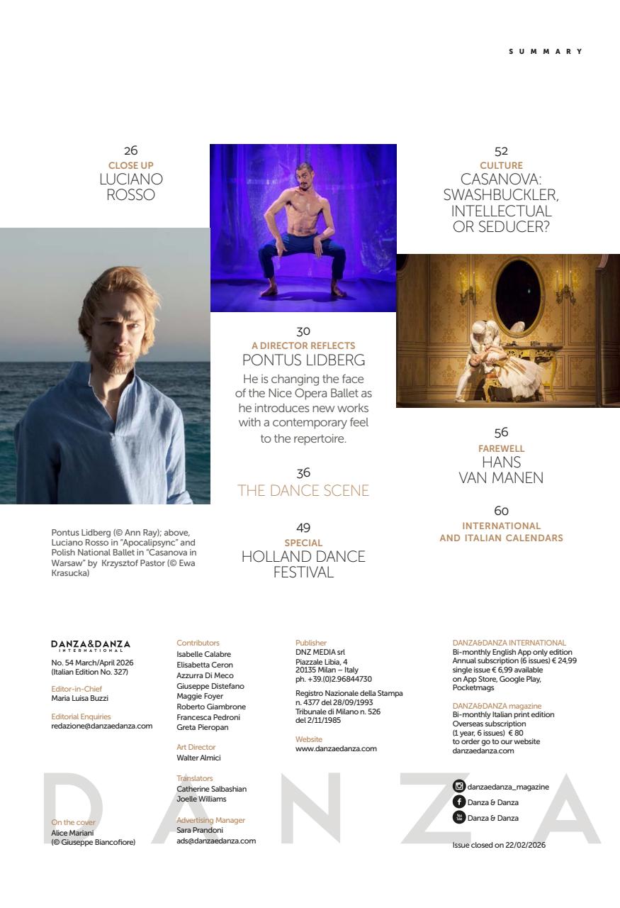DANZA&DANZA International Preview Pages