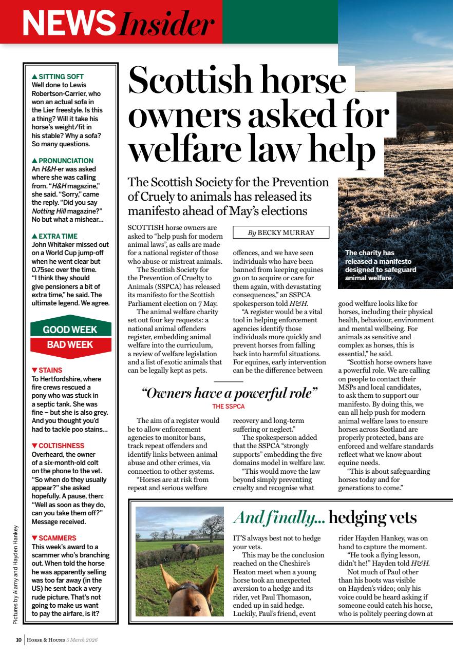 Horse & Hound Preview Pages