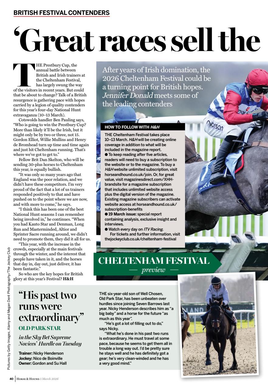 Horse & Hound Preview Pages