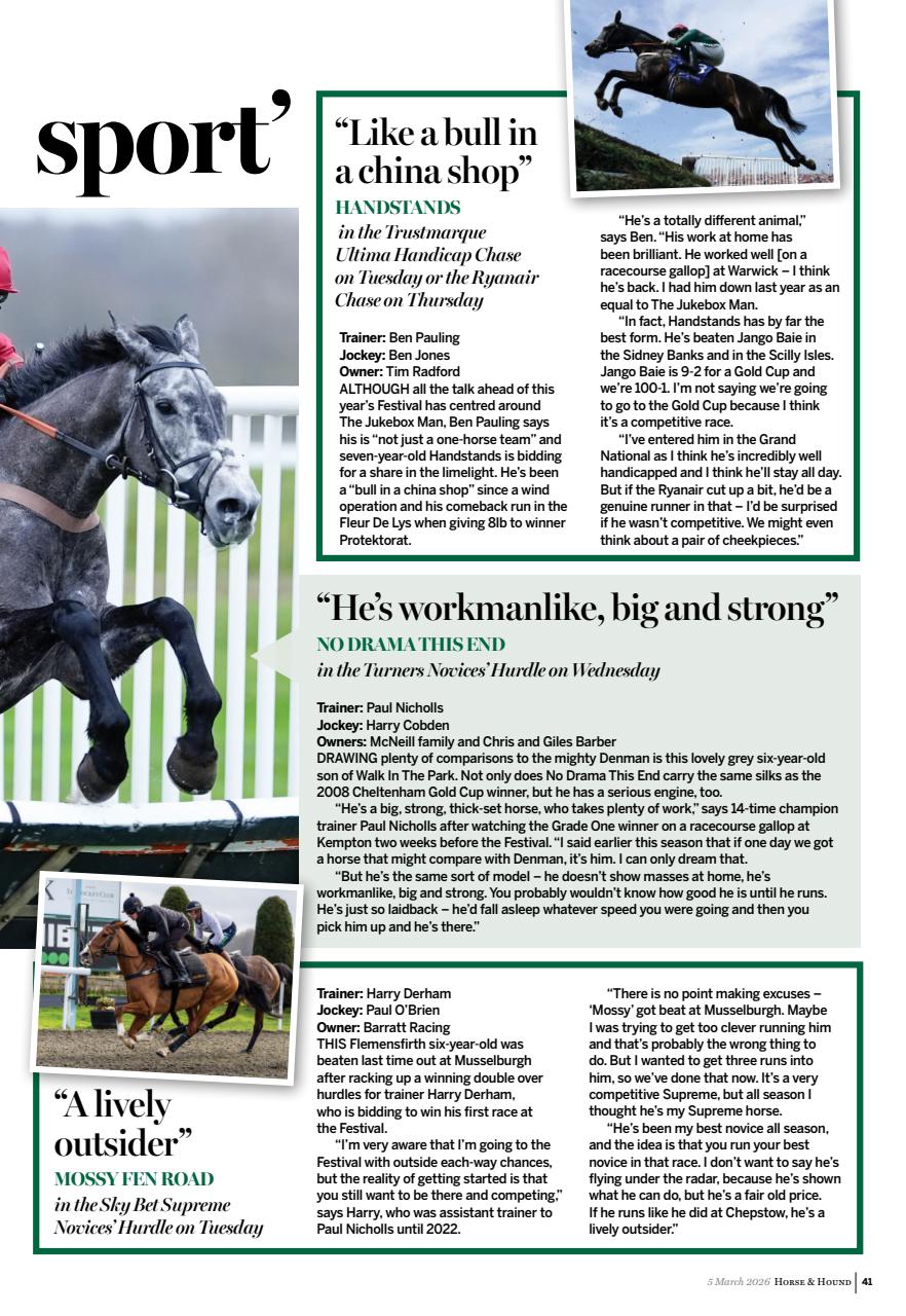 Horse & Hound Preview Pages